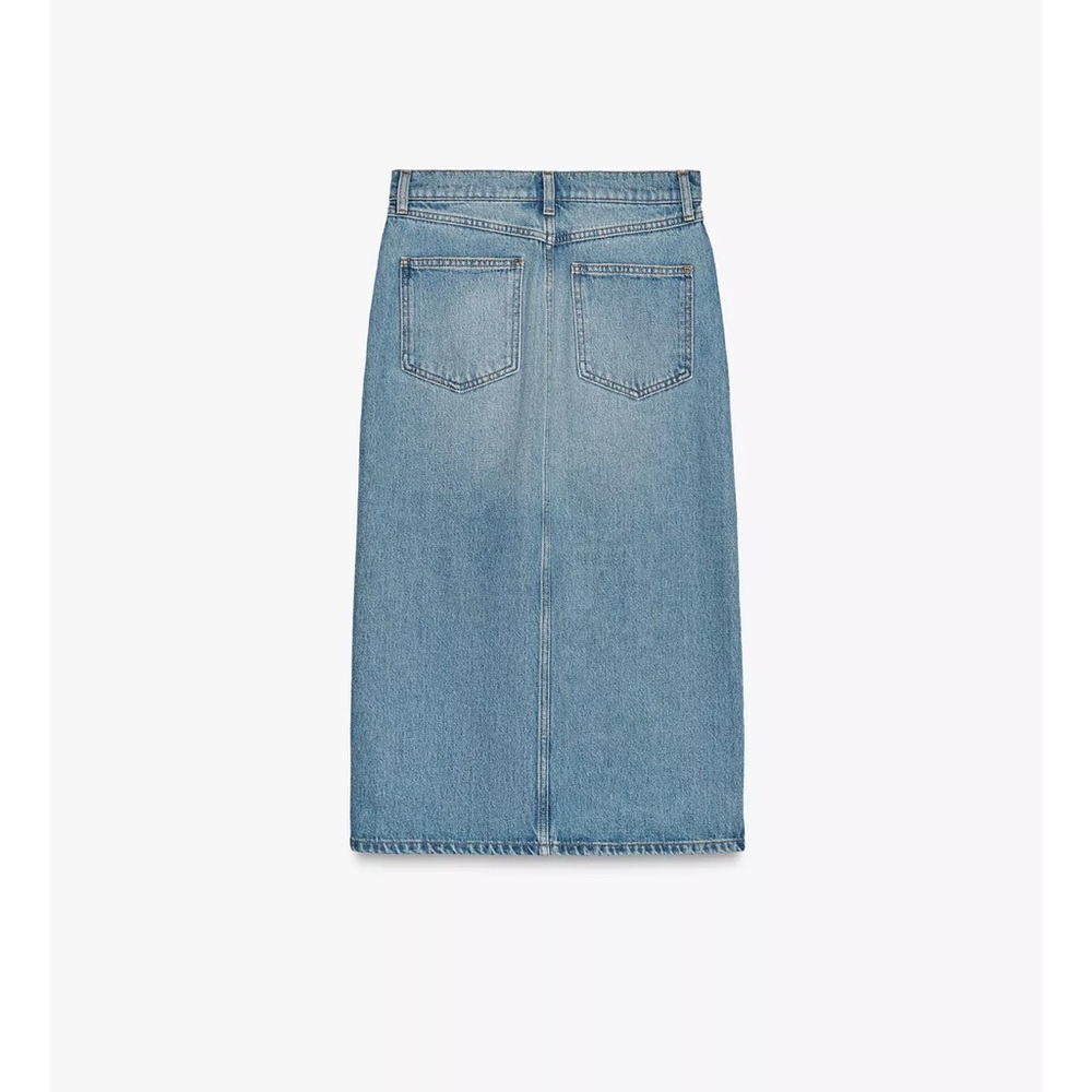 ZARA Denim midi skirt - Picture 5 of 7